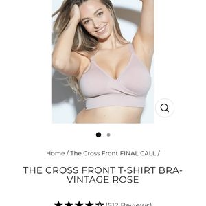 MINDD Cross-Front Bra XL 42C 42D 42DD NWT